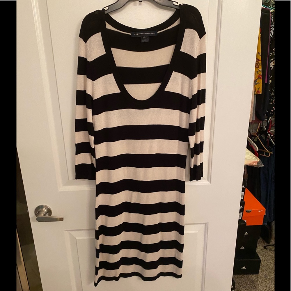 French Connection Black & white size 8